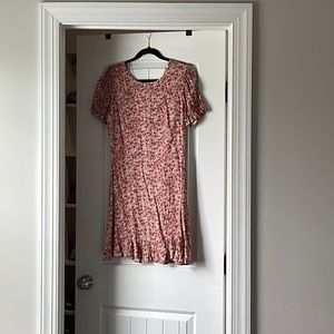 Short puff sleeve mini dress